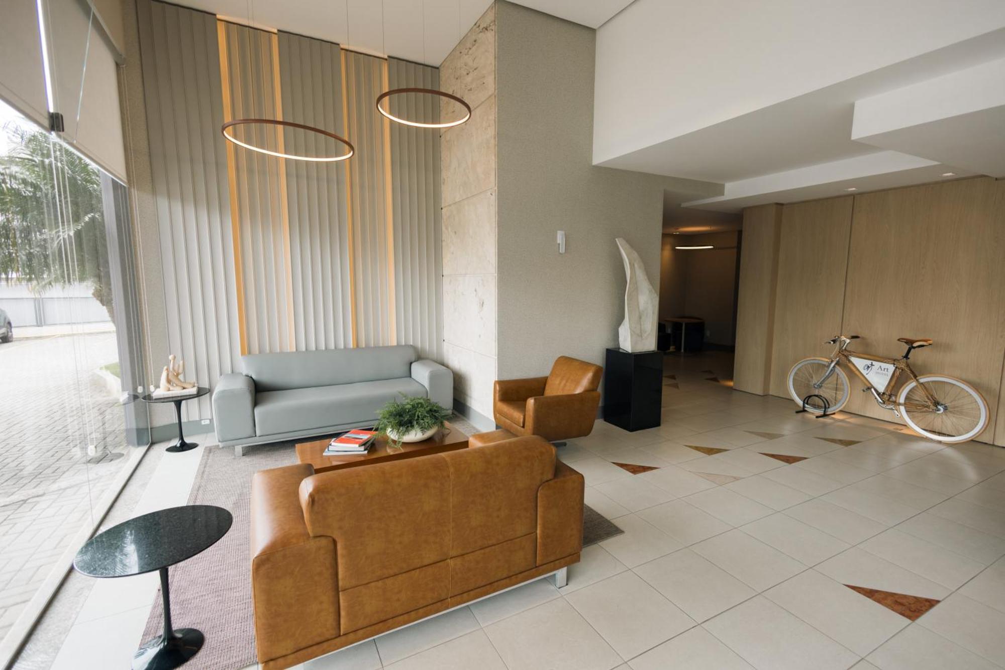 Art Hotel Tubarao Bagian luar foto